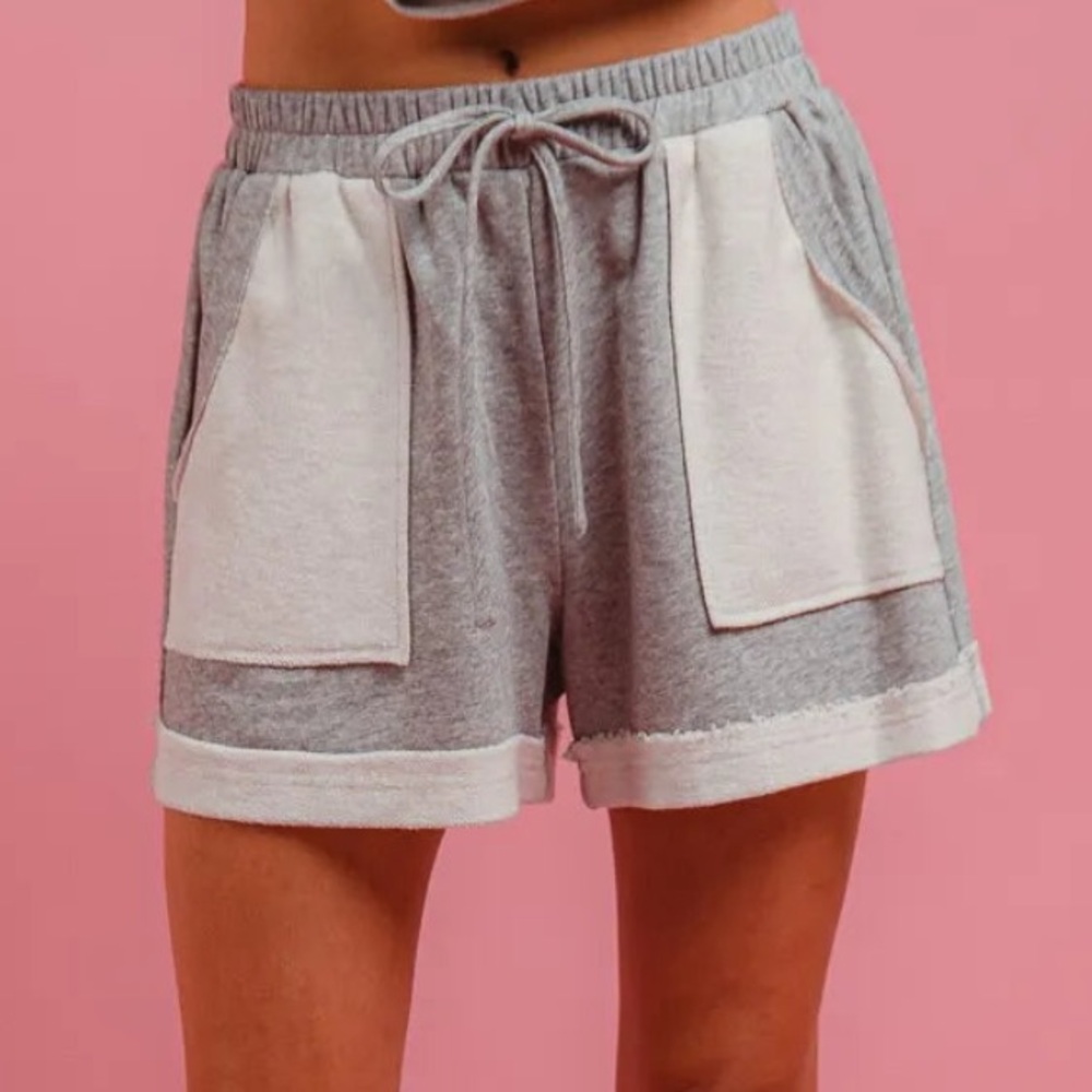NWT BiBi French Terry Shorts - Heather Grey